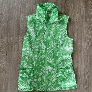 Kim Young Joo golf vest jacket floral sz S